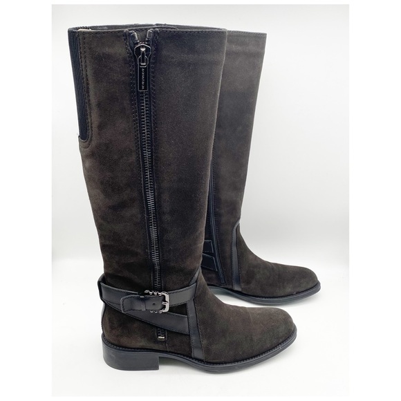 NWB Aquatalia Uriale Suede Calf Boots in Graphite Size 9 - Picture 4 of 12